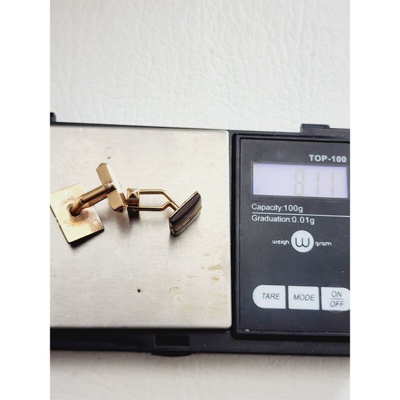 Vintage Swank Cufflinks Shirt Studs 1/20 of 12k GF Formal Mother of Pearl MOP - Picture 8 of 8